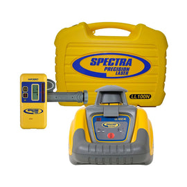 LL100N laser level with HR320 receiver and C59 rod clamp, small case