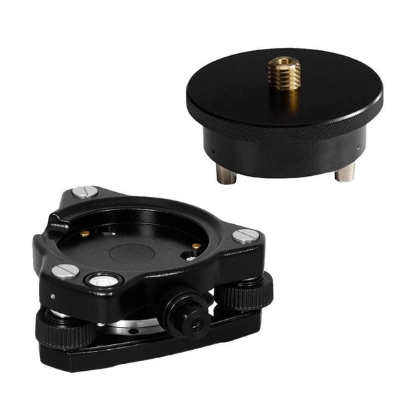 LS Black Tribrach With Optical Plummet – 3-Jaw For Total Station, Swiss Style