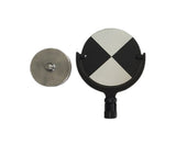 6″ Black and White Tilting Circular Aluminum Target Plate
