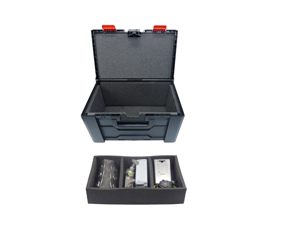 Empty Suitcase for individual configuration KS0-2 with two stackable inserts
