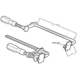 Clamp with reference point RSFP-X90-74