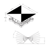 Magnetic Laser Scanner Target RSL-X90M (10 pack)