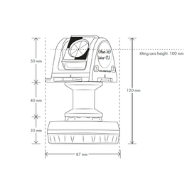 RSMP395M Mini Prism with tilt axis height 100 mm