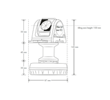 RSMP395M Mini Prism with tilt axis height 100 mm