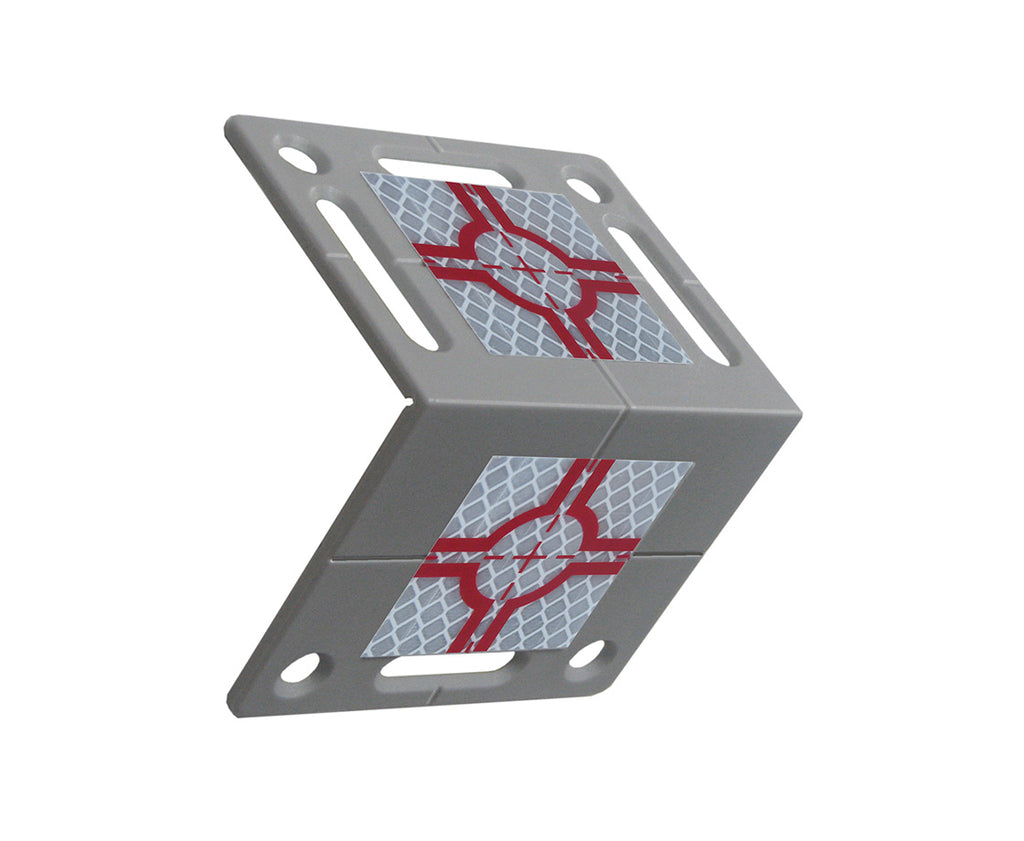 Angled Retro Reflective Survey Target w/Two Reflectors (40mm x 40mm ...