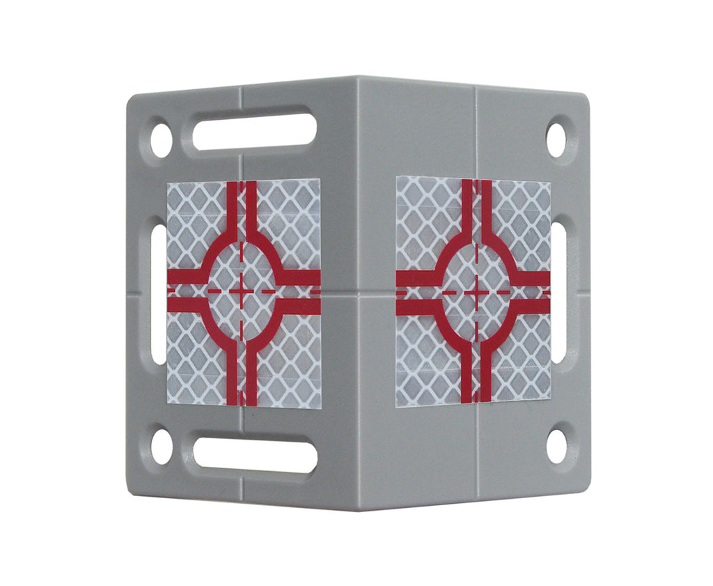Angled Retro Reflective Survey Target w/Two Reflectors (40mm x 40mm ...