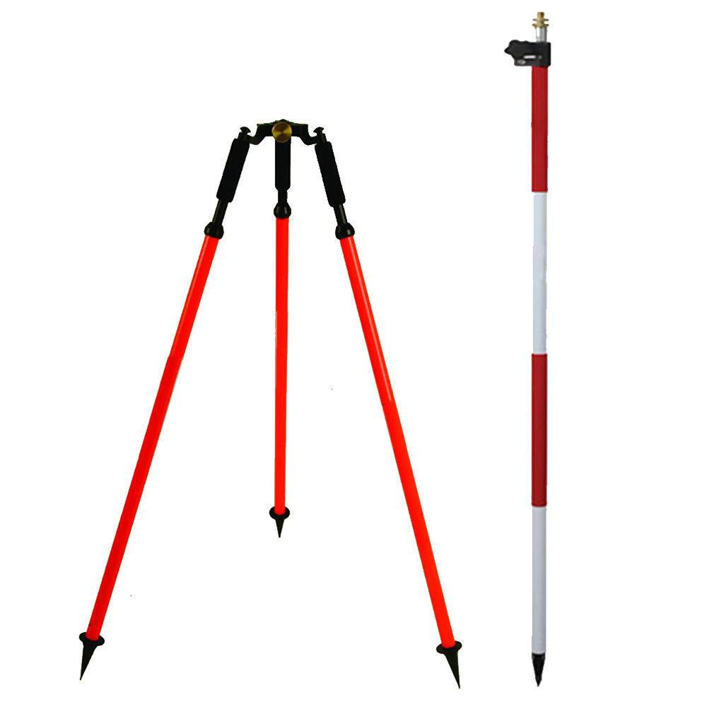 8ft/2.6m Prism Pole and Prism Pole Tripod Combo