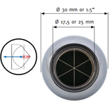 Ball Prism - 1.5″ (38.1mm) Diameter w/”Contour” Base