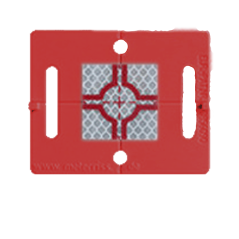 Retro Reflective Survey Target w/Target Reflector (30mm x 30mm) (100pc ...
